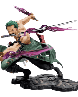 One Piece Roronoa Zoro Action Figure – 10cm Three-Sword Style Anime Model