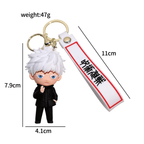 Jujutsu Kaisen Anime Keychain – Itadori Yuji, Satoru Gojo & Nobara Mini Keyring - Image 3