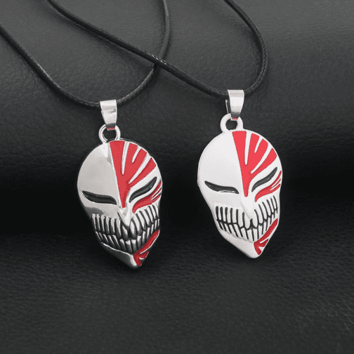 Bleach Anime Hollow Mask Pendant Necklace – Ichigo Kurosaki Cosplay Jewelry - Image 5