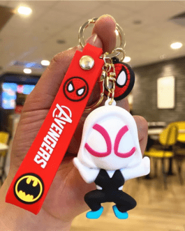 Marvel Superhero Keychains – Spider-Man, Captain America & Iron Man Cute Action Figure Keyrings