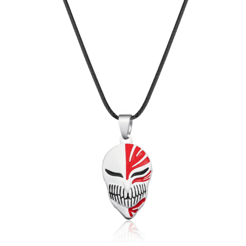 Bleach Anime Hollow Mask Pendant Necklace – Ichigo Kurosaki Cosplay Jewelry - Image 13