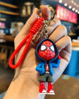 Marvel Superhero Keychains – Spider-Man, Captain America & Iron Man Cute Action Figure Keyrings