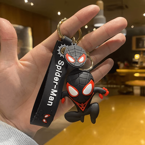 Marvel Superhero Keychains – Spider-Man, Captain America & Iron Man Cute Action Figure Keyrings - Image 4