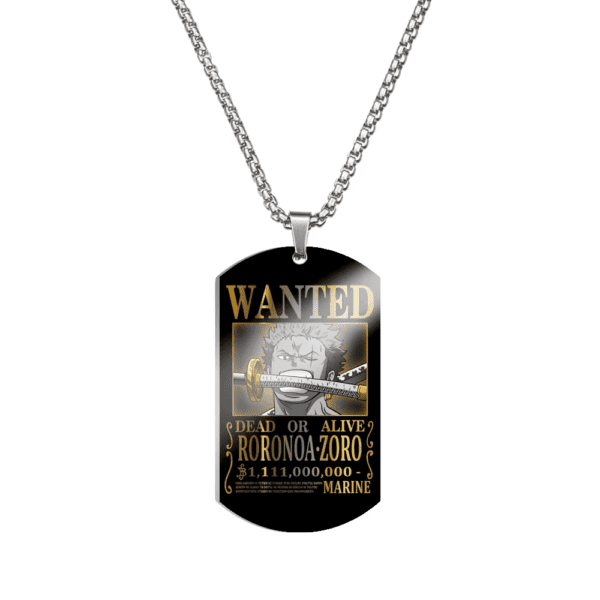One Piece Stainless Steel Dog Tag Necklace – Luffy’s 3 Billion Bounty - Image 12