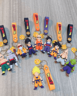 Anime Dragon Ball Keychain – PVC Action Figure Key Ring for Men & Women