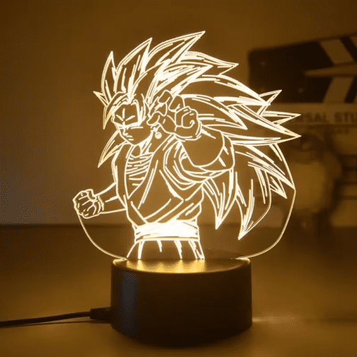 Dragon Ball Z 3D LED Night Light – Super Saiyan Goku & Vegeta Anime Lamp - Image 26