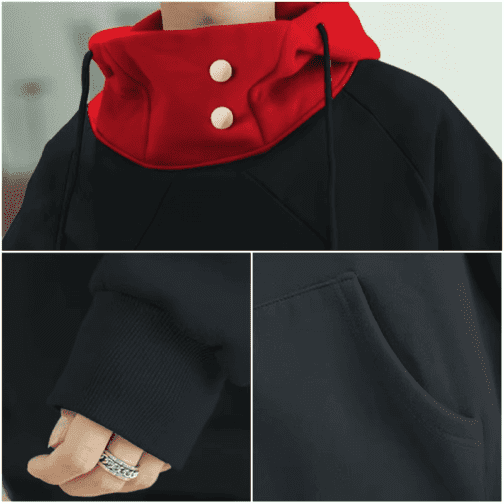 Anime Jujutsu Kaisen Gojo Satoru & Itadori Yuji Cosplay Costume - Unisex Hoodie & Pants Set for Adults - Image 3