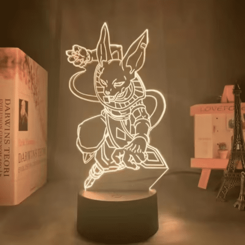 Dragon Ball Z 3D LED Night Light – Super Saiyan Goku & Vegeta Anime Lamp - Image 21