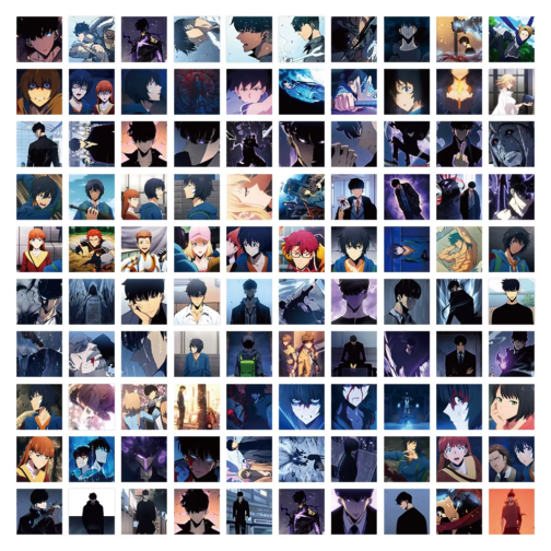 55PCS Solo Leveling Anime Stickers – Waterproof DIY Decorative Stickers for Phone, Laptop, Motorcycle & More