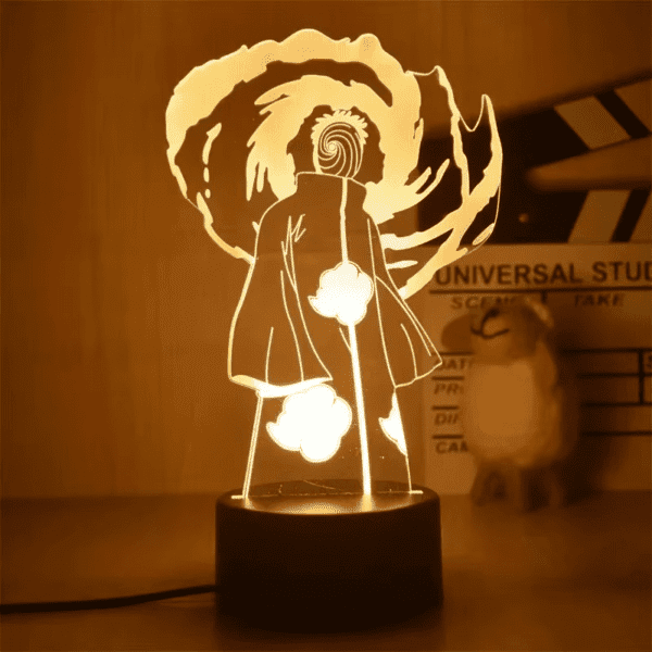 Naruto 3D LED Night Light – Uchiha Itachi, Madara, Obito, Minato, Gaara Anime Lamp - Image 2