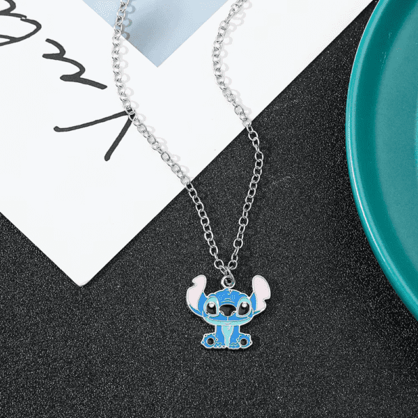Disney Stitch Cartoon Pendant Necklace for Girls, Kawaii Anime Accessories, Lilo & Stitch, Decoration Toy, Birthday Gifts - Image 3