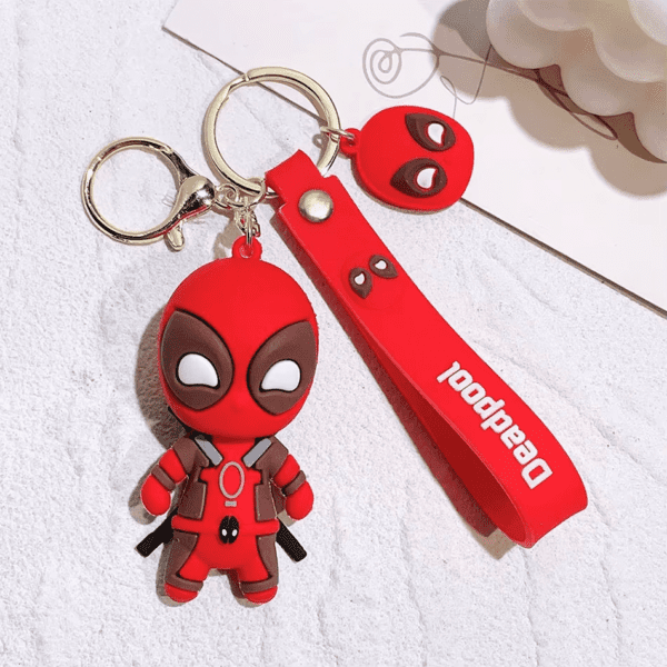 Deadpool & Wolverine Keychain – Superhero Mutants Movie Figure Pendant - Image 12
