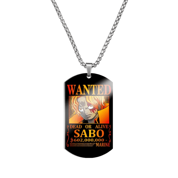 One Piece Stainless Steel Dog Tag Necklace – Luffy’s 3 Billion Bounty - Image 20