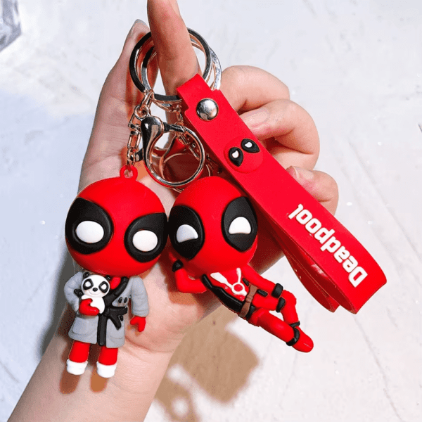 Deadpool & Wolverine Keychain – Superhero Mutants Movie Figure Pendant - Image 13