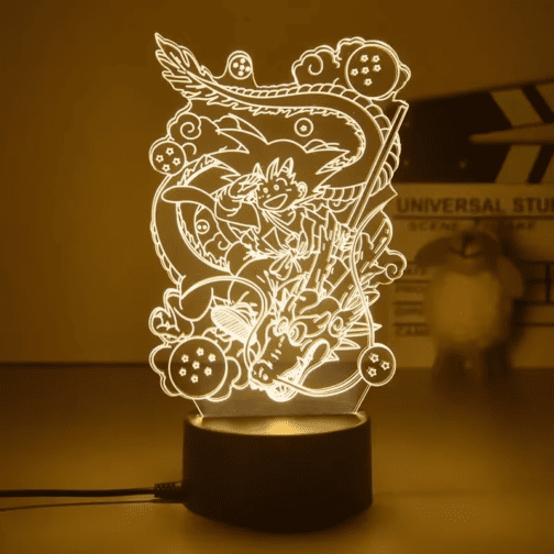 Dragon Ball Z 3D LED Night Light – Super Saiyan Goku & Vegeta Anime Lamp - Image 27
