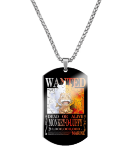 One Piece Stainless Steel Dog Tag Necklace – Luffy’s 3 Billion Bounty
