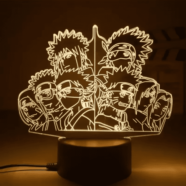 Naruto 3D LED Night Light – Uchiha Itachi, Madara, Obito, Minato, Gaara Anime Lamp - Image 10