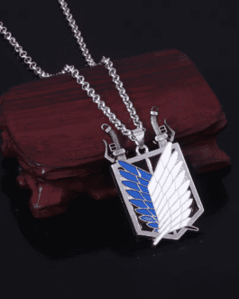 Anime Attack on Titan Necklace – Shingeki no Kyojin Wings of Freedom Survey Sword Pendant for Women & Men
