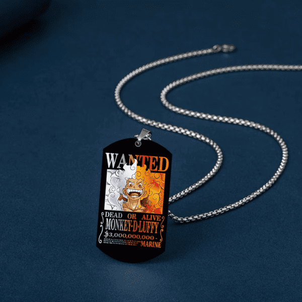 One Piece Stainless Steel Dog Tag Necklace – Luffy’s 3 Billion Bounty - Image 5