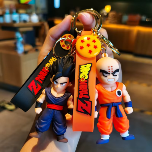 Anime Dragon Ball Keychain – PVC Action Figure Key Ring for Men & Women - Image 5
