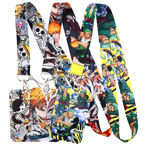 One Piece Card Holder with Lanyard – Anime Protective Badge Cover for ID, Credit Cards & More