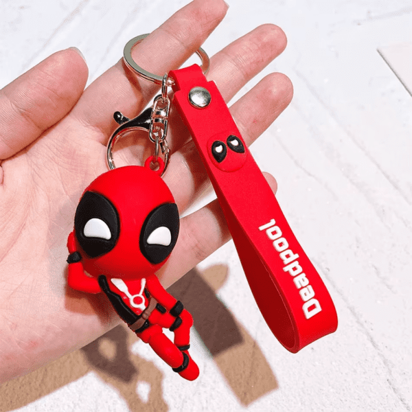 Deadpool & Wolverine Keychain – Superhero Mutants Movie Figure Pendant - Image 10