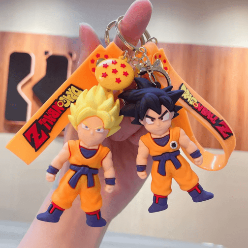 Anime Dragon Ball Keychain – PVC Action Figure Key Ring for Men & Women - Image 3