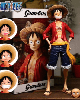 One Piece Luffy Three-Form Face-Changing Figure – 28cm PVC Collectible Model