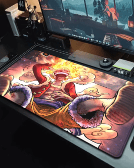 Anime Luffy Gear 5 Gaming Mouse Pad – Colorful One Piece Desk Mat