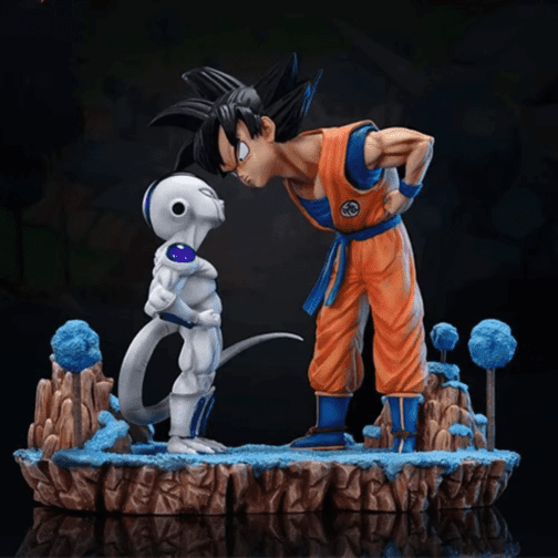 13Cm/5.1In Anime Dragon Ball Z Figure Goku Vs Frieza Figure Goku Figure PVC Frieza Collectible Model Toys Gifts