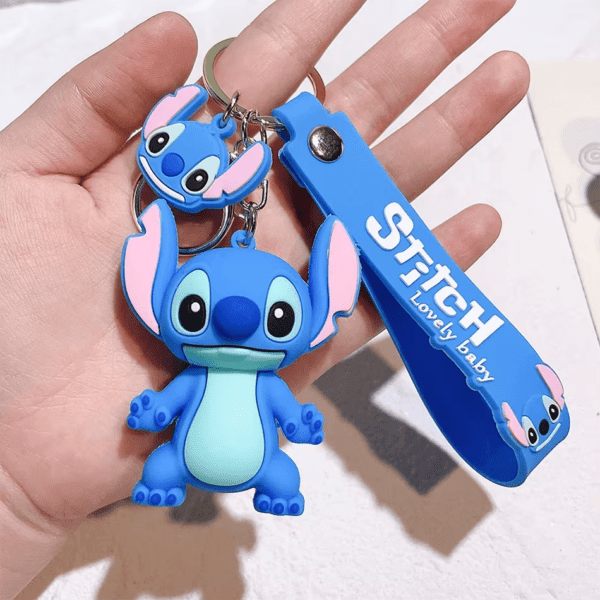 Lilo & Stitch Keychain – Cute Stitch & Angel PVC Figure | Anime Pendant for Car & Bag - Image 11