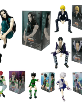 14Cm Hunter×Hunter Anime Figure Phantom Troupe Hisoka Action Figure Noodle Stopper Room Decoration Noodle Stopper PVC Model Toys