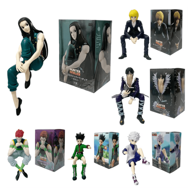 14Cm Hunter×Hunter Anime Figure Phantom Troupe Hisoka Action Figure Noodle Stopper Room Decoration Noodle Stopper PVC Model Toys