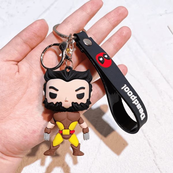 Deadpool & Wolverine Keychain – Superhero Mutants Movie Figure Pendant - Image 8