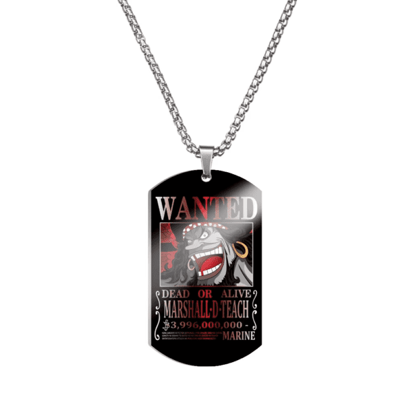 One Piece Stainless Steel Dog Tag Necklace – Luffy’s 3 Billion Bounty - Image 42