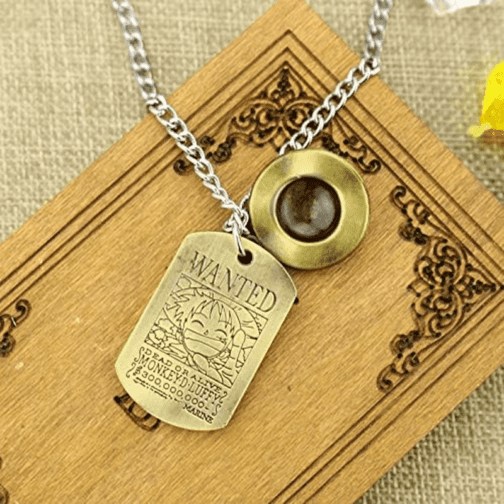 One Piece Luffy Skull Pendant Necklace – Straw Hat Pirates Rope Chain for Boys & Men - Image 2