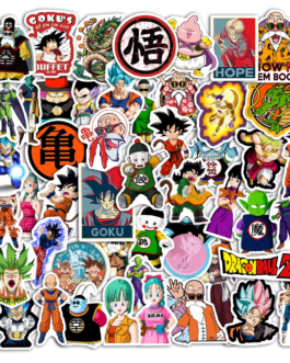 50-100Pcs Dragonball Evolution Cartoon Graffiti Sticker Pack – Waterproof Luggage, Laptop, and Decoration Stickers for Kids and Adults