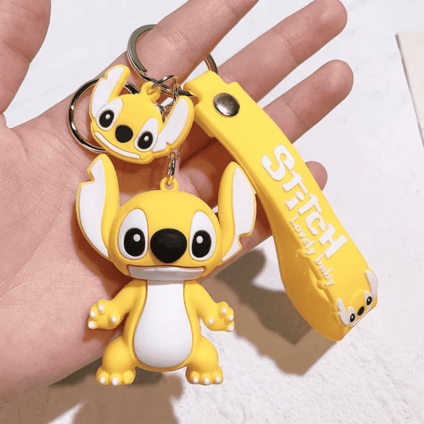 Lilo & Stitch Keychain – Cute Stitch & Angel PVC Figure | Anime Pendant for Car & Bag - Image 10
