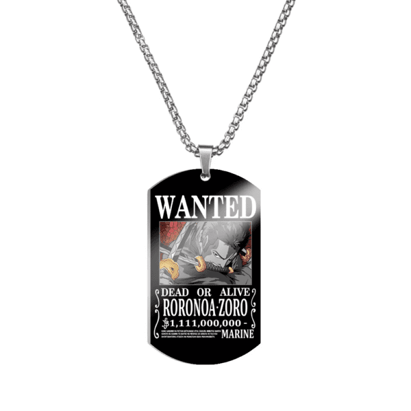 One Piece Stainless Steel Dog Tag Necklace – Luffy’s 3 Billion Bounty - Image 14