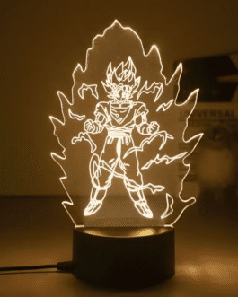 Dragon Ball Z 3D LED Night Light – Super Saiyan Goku & Vegeta Anime Lamp