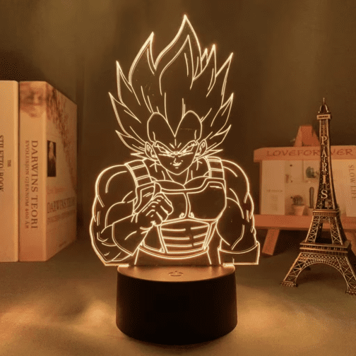 Dragon Ball Z 3D LED Night Light – Super Saiyan Goku & Vegeta Anime Lamp - Image 20