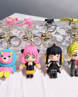 SPY×FAMILY Anime Keychain – Kawaii Anya Forger & Yor Keyring Accessories