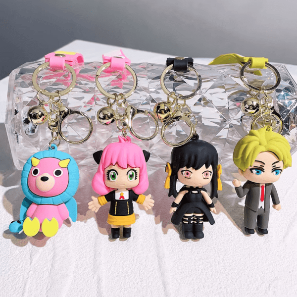 SPY×FAMILY Anime Keychain – Kawaii Anya Forger & Yor Keyring Accessories