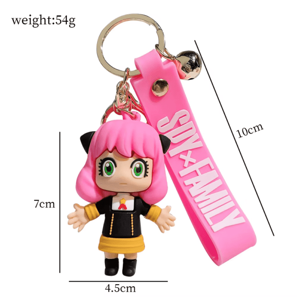 SPY×FAMILY Anime Keychain – Kawaii Anya Forger & Yor Keyring Accessories - Image 3