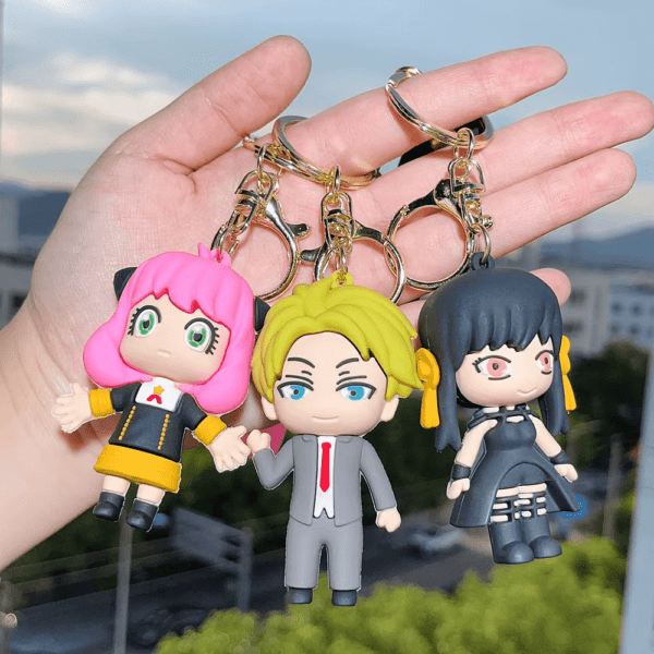 SPY×FAMILY Anime Keychain – Kawaii Anya Forger & Yor Keyring Accessories - Image 6