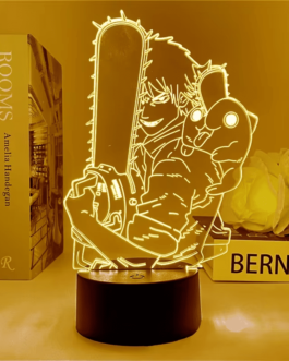 3D LED Night Light – Chainsaw Man Anime Lamp for Bedroom Decoration