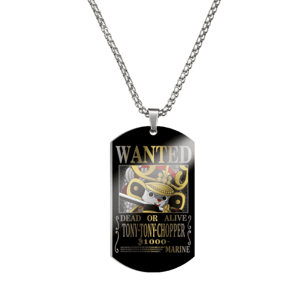 One Piece Stainless Steel Dog Tag Necklace – Luffy’s 3 Billion Bounty - Image 30