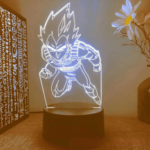 Dragon Ball Z 3D LED Night Light – Super Saiyan Goku & Vegeta Anime Lamp - Image 11