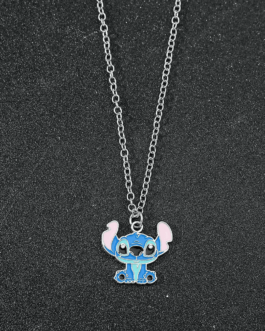 Disney Stitch Cartoon Pendant Necklace for Girls, Kawaii Anime Accessories, Lilo & Stitch, Decoration Toy, Birthday Gifts