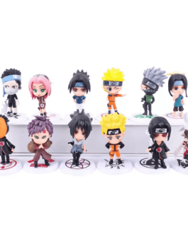 6/12Pcs Naruto Shippuden Anime Figures – Hinata, Sasuke, Itachi, Kakashi, Gaara PVC Q Version Action Figure Set